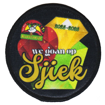 Strijkembleem We Goan Op Sjiek